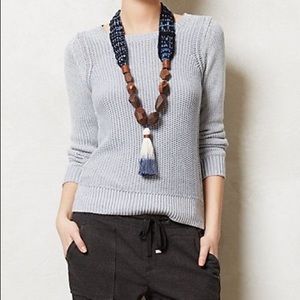 Anthropologie Sparrow Blue Sweater